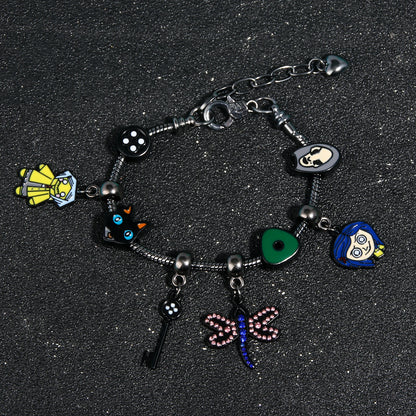 Coraline-Inspired Charm Bracelet